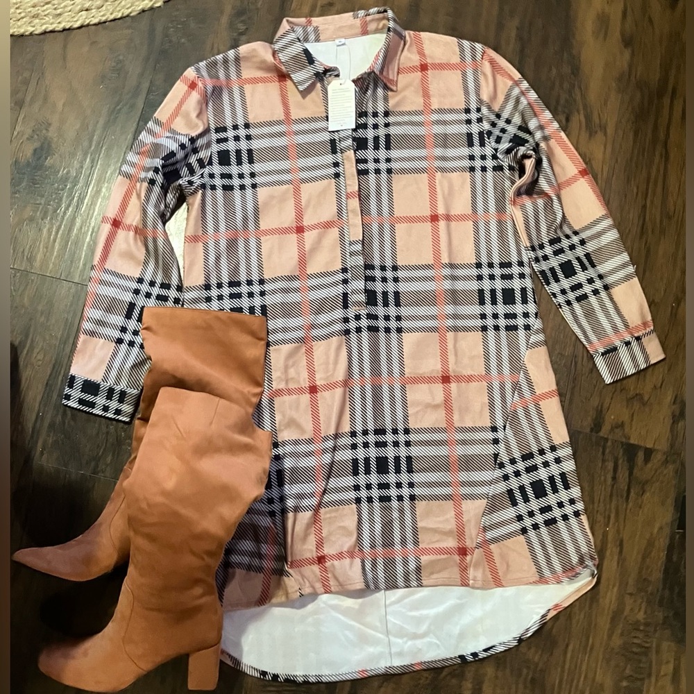 Designer Inspired Shirt Dress